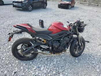  Salvage Triumph Motorcycle Street