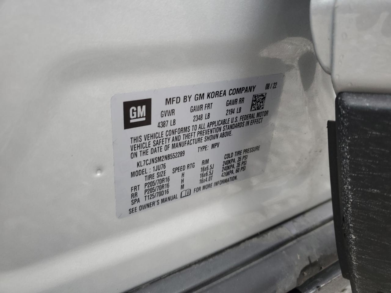 Chevrolet Trax Ls Image 11