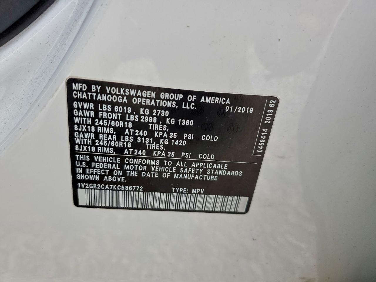 Volkswagen Atlas S Image 7