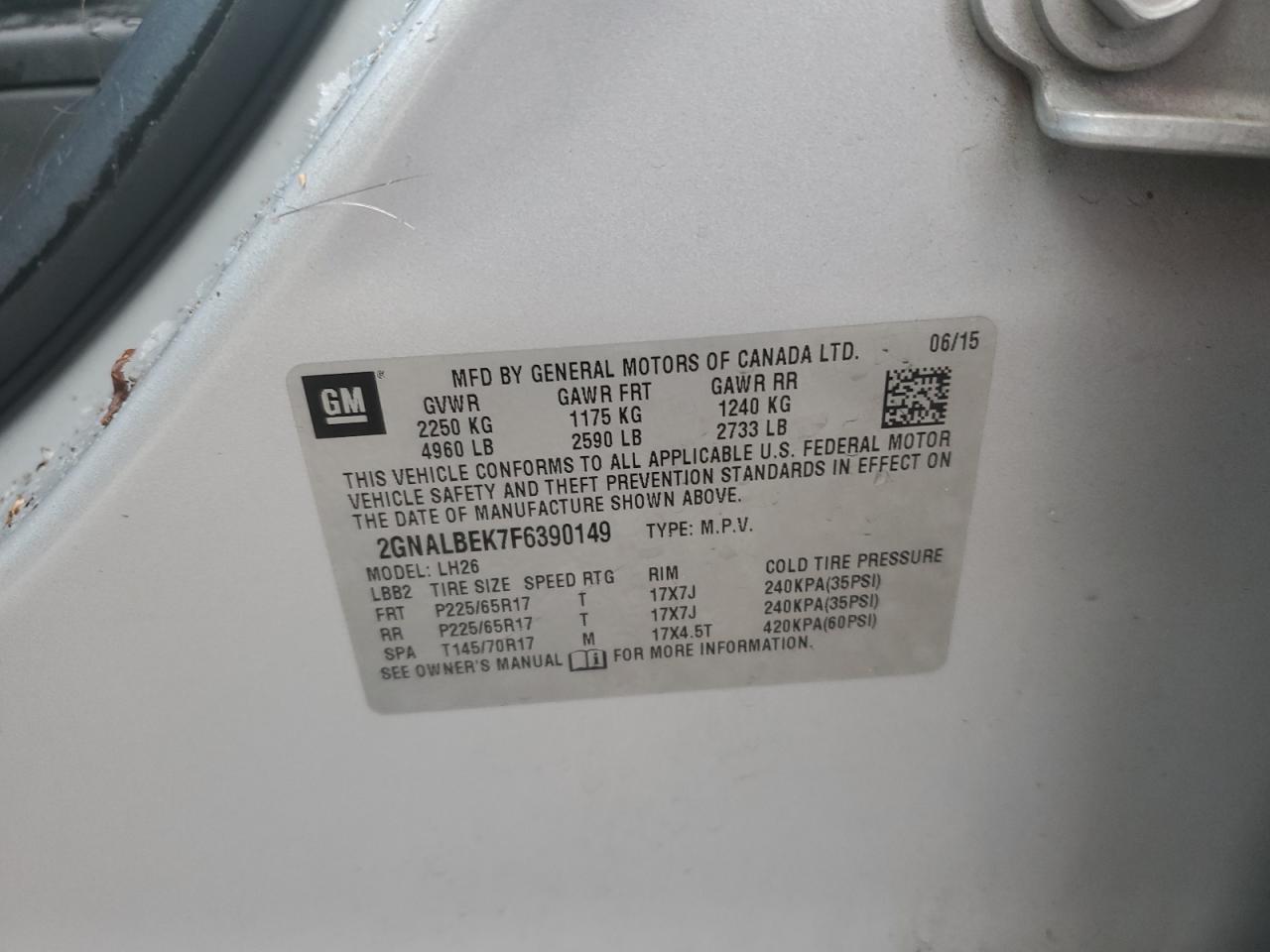 Chevrolet Equinox Lt Image 9