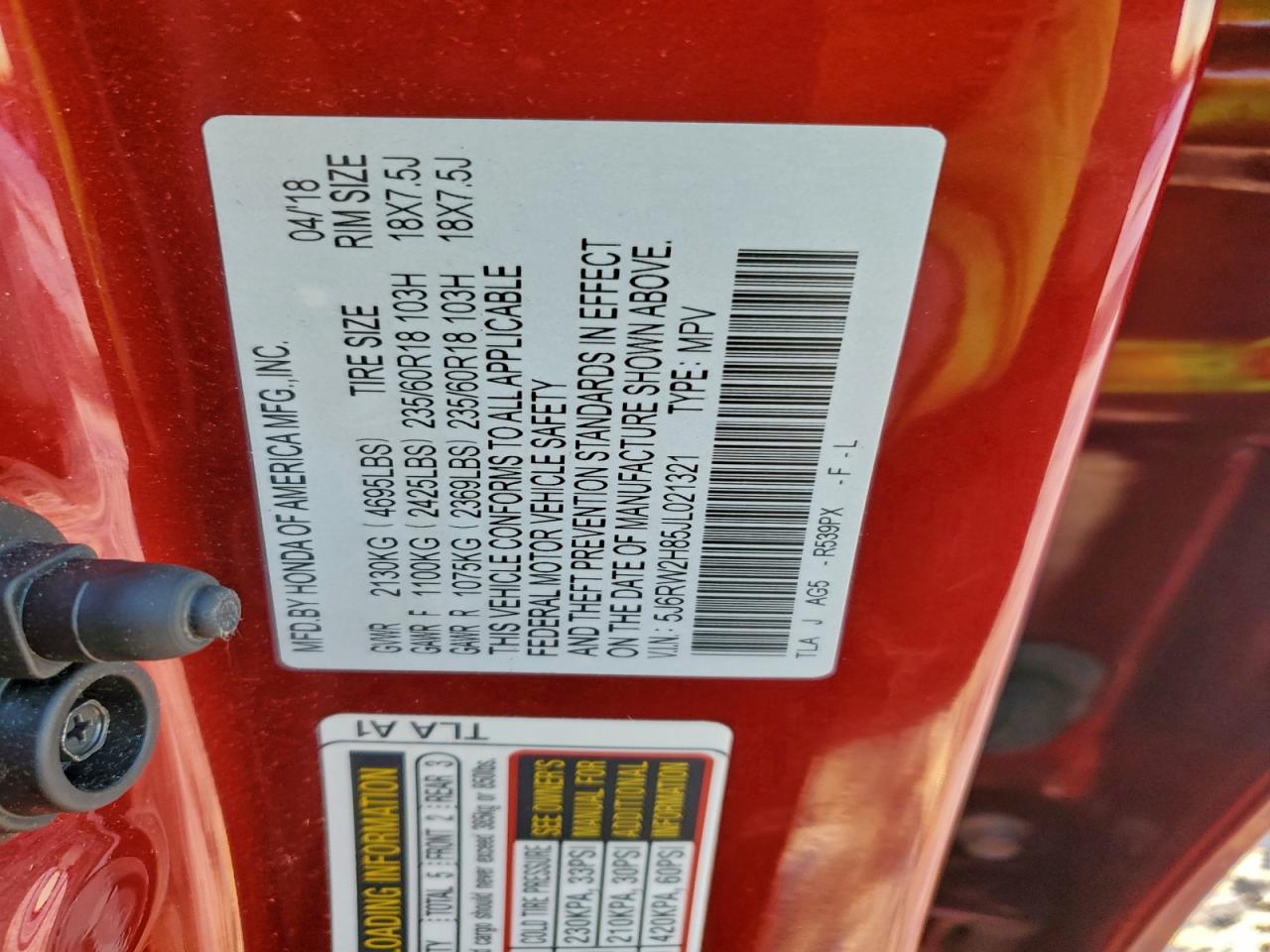 Honda Crv Exl Image 2